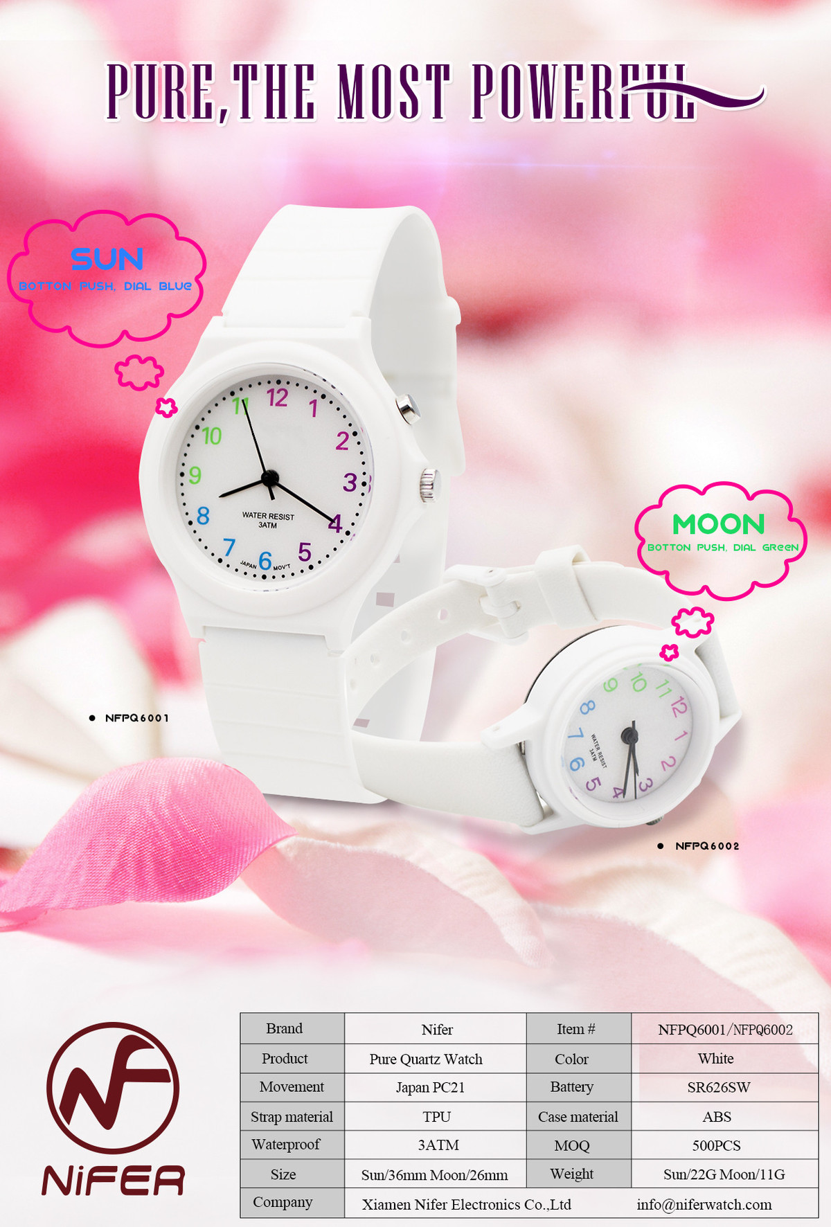 NFPQ6001-Pure is the most powerful-Nifer Electronics | Professional design and production of silicone watch, alloy watch, fashion watch supplier | niferwatch.com NFPQ6001-Pure is the most powerful-Nifer Electronics | Professional design and production of silicone watch, alloy watch, fashion watch supplier | niferwatch.com